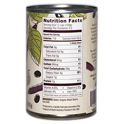 Natural Value Organic Black Beans, 15 Ounce Pack Of 12