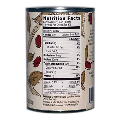 Natural Value Organic Dark Red Kidney Beans, 15 Ounce Pack Of 12