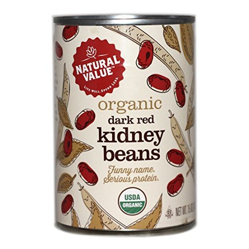 Natural Value Organic Dark Red Kidney Beans, 15 Ounce Pack Of 12