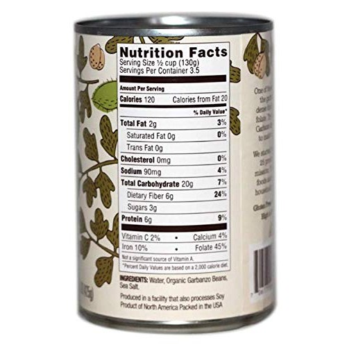 Natural Value Organic Garbanzo Beans, 15 Ounce Pack Of 12