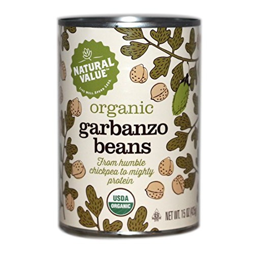 Natural Value Organic Garbanzo Beans, 15 Ounce Pack Of 12