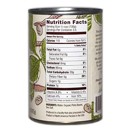 Natural Value Organic Pinto Beans, 15 Ounce Pack Of 12