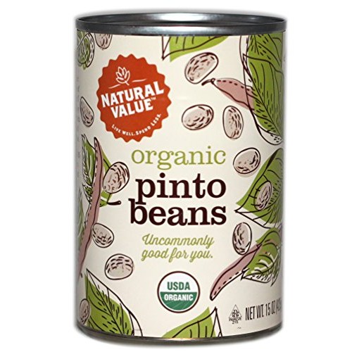 Natural Value Organic Pinto Beans, 15 Ounce Pack Of 12