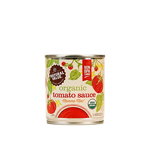 Natural Value Organic Tomato Sauce 8Oz 4 Pack, Usda Organic, C