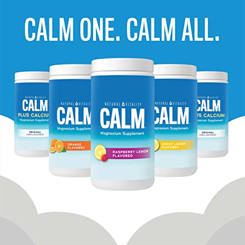 Natural Vitality Calm, Magnesium Citrate Supplement, Anti-Stress...