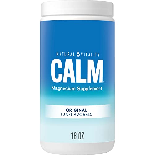 Natural Vitality Calm, Magnesium Citrate Supplement, Anti-Stress...