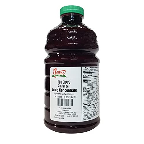 Nature Blessed 100% Pure Zinfandel Red Grape Juice Concentrate -...