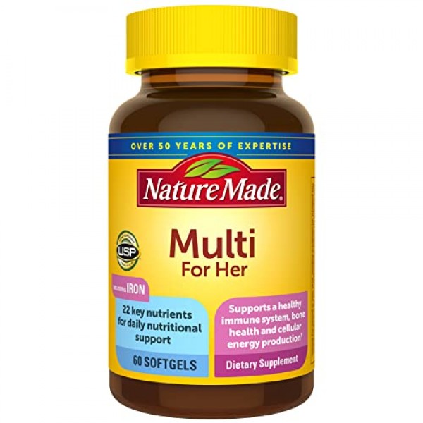 Nature Made Multivitamin For Her, Womens Multivitamin for Daily ...