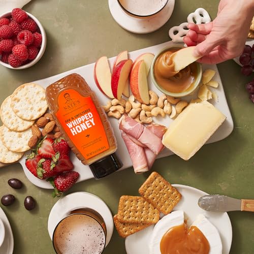 Nates Whipped Honey, 100% Pure & Spreadable Honey, 16 Ounces