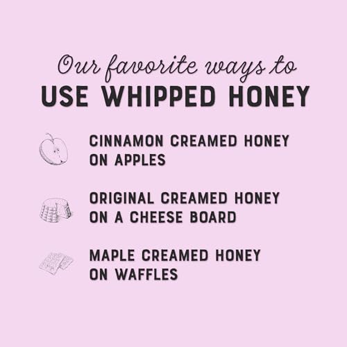 Nates Whipped Honey, 100% Pure & Spreadable Honey, 16 Ounces