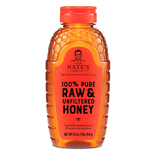 Nature Nate’S 100% Pure, Raw &Amp; Unfiltered Honey; 16Oz. Squeeze B