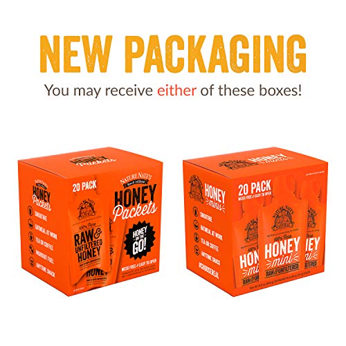 Nature Nate’S 100% Pure Raw &Amp; Unfiltered Honey; 20 Count Box; Sm