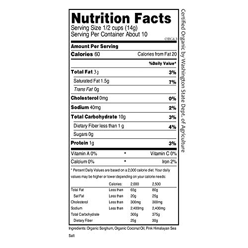 Popped Sorghum Vegan Multi Pack 5 Oz, 6 Pack A Snack Healthier T