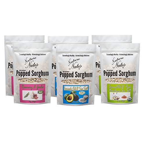 Popped Sorghum Vegan Multi Pack 5 Oz, 6 Pack A Snack Healthier T