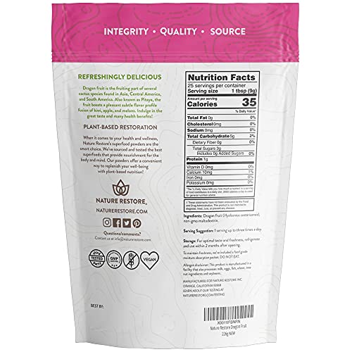 Pink Pitaya Powder, 8 Ounces, Non Gmo, Gluten Free, Vegan, Packa Pink Pitaya Powder, 8 Ounces, Non Gmo, Gluten Free, Vegan, Packa