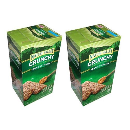 Nature Valley Crunchy Granola Bars Oats N Honey, 98 Bars 2 Boxes