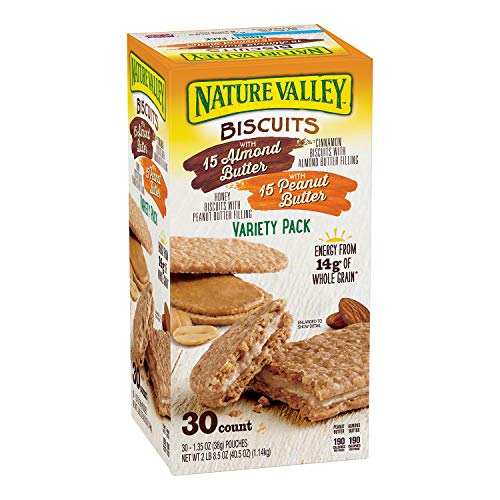 Nature Valley Biscuit Sandwich Almond Butter &Amp; Peanut Butter Var