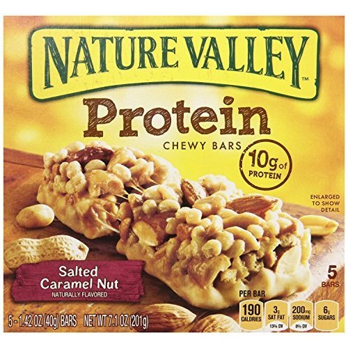 Nature Valley, Protein, Salted Caramel Nut Chewy Bar, 7.1Oz Box