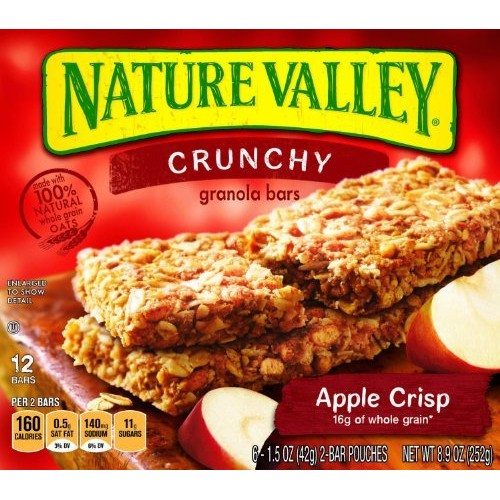 Nature Valley, Crunchy Granola Bars, Apple Crisp, 12-Count, 8.9O