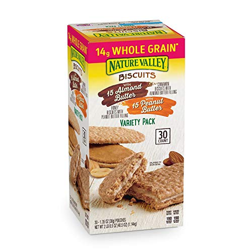 Nature Valley 30Ct Biscuit With 15 Almond Butter &Amp; With 15 Peanu
