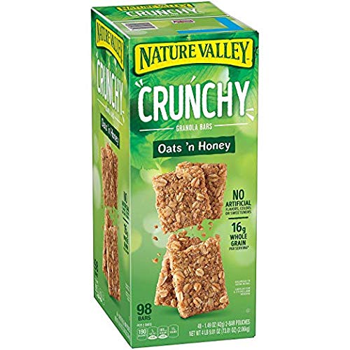 Nature Valley Crunchy Granola Bars Oats N Honey - 98 Bars Of 2