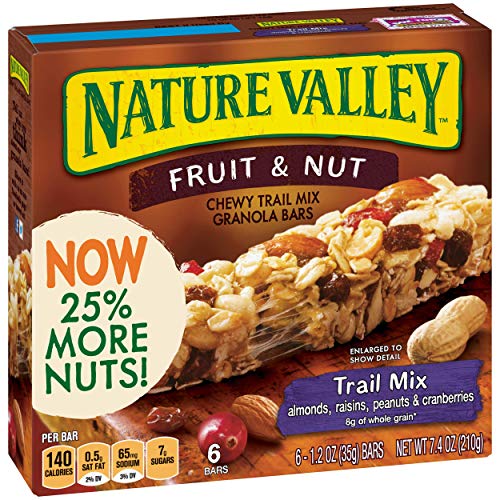 Nature Valley Chewy Granola Bar, Trail Mix, Fruit And Nut, 7.4 O
