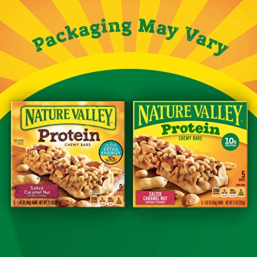Nature Valley Chewy Granola Bars, Salted Caramel Nut, Protein, 5