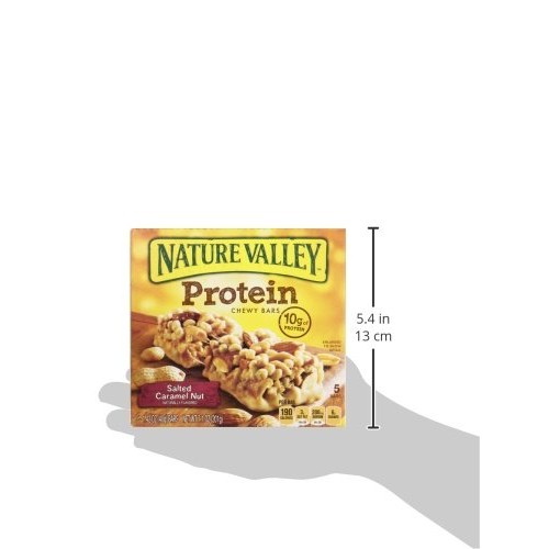 Nature Valley Chewy Granola Bars, Salted Caramel Nut, Protein, 5