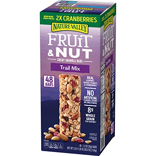 Nature Valley Chewy Trail Mix Fruit And Nut Bars Forty-Eight 1.2