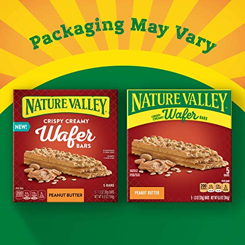 Nature Valley Crispy Creamy Wafer Bars Peanut Butter 5Count Pac
