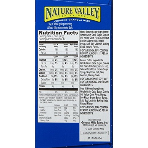 Nature Valley Crunchy Granola Bars, Variety Pack - 0 - 17.8 oz -...