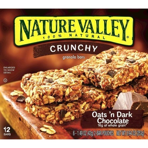 Nature Valley, Crunchy Oatsn Dark Chocolate Granola Bars, 8.94O