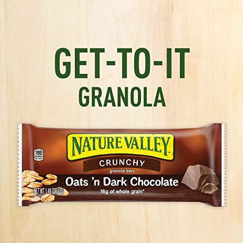 Nature Valley Granola Bars, Crunchy, Oats And Dark Chocolate, 12