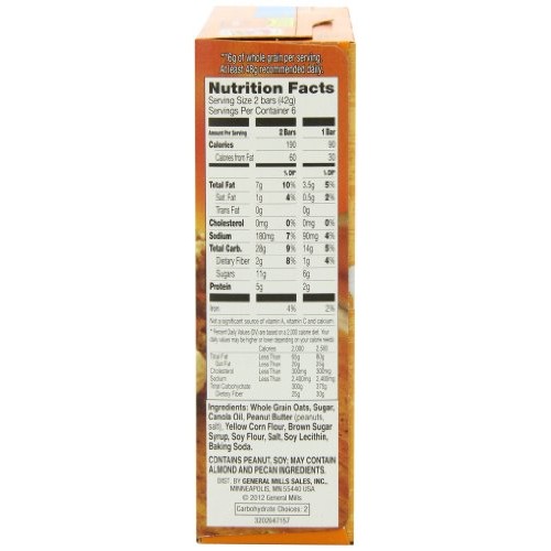 Nature Valley Granola Bars, Crunchy, Peanut Butter, 6 Pouches -