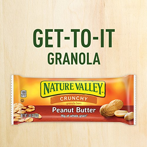 Nature Valley Granola Bars, Crunchy, Peanut Butter, 6 Pouches -
