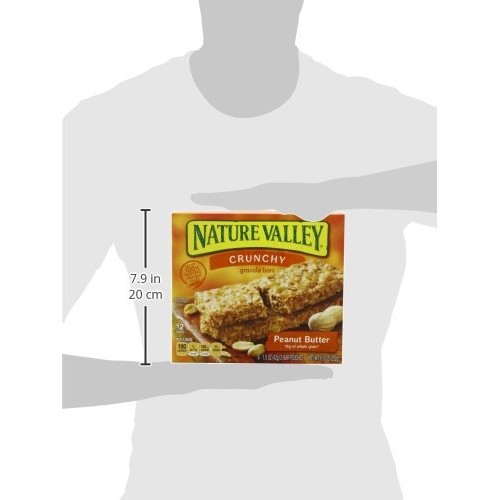 Nature Valley Granola Bars, Crunchy, Peanut Butter, 6 Pouches -