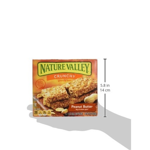 Nature Valley Granola Bars Crunchy Peanut Butter, 8.94 Oz