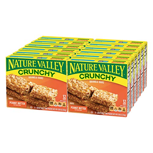 Nature Valley Granola Bars Crunchy Peanut Butter, 8.94 Oz