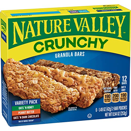 Nature Valley Granola Bars, Crunchy, Variety Pack Of Oats N Dar