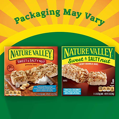 Nature Valley Granola Bars, Sweet And Salty Nut, Toasted Coconut