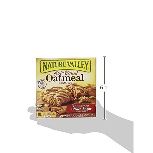 Nature Valley Nat Val Soft Baked Squares 6 Piece Cinnamon Brown