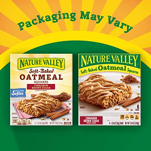 Nature Valley Nat Val Soft Baked Squares 6 Piece Cinnamon Brown