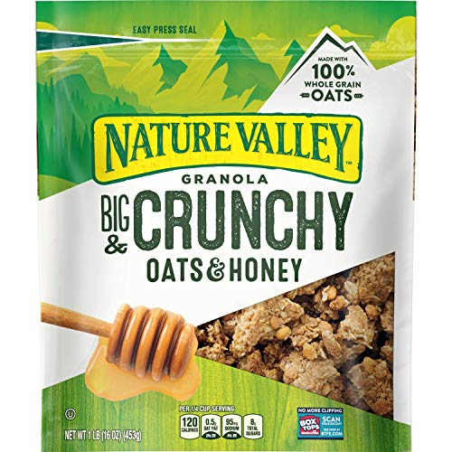 Nature Valley Oats N Honey Granola Crunch, 16 Ounce Pack Of 3