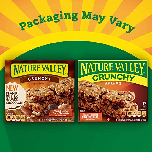 Nature Valley Peanut Butter Dark Chocolate Crunchy Granola Bars,
