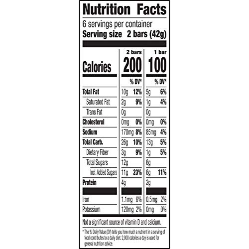 Nature Valley Peanut Butter Dark Chocolate Crunchy Granola Bars,