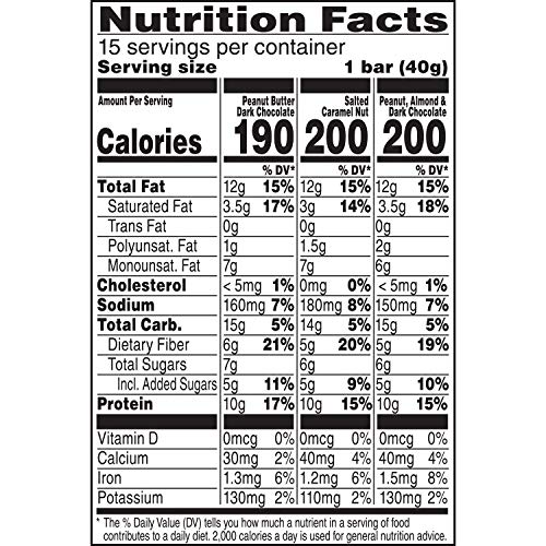 Nature Valley Peanut Butter Dark Chocolate, Salted Caramel Nut,
