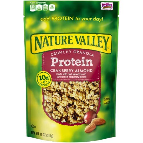 Nature Valley Protein Crunchy Granola, Cranberry Almond Pack Of 4