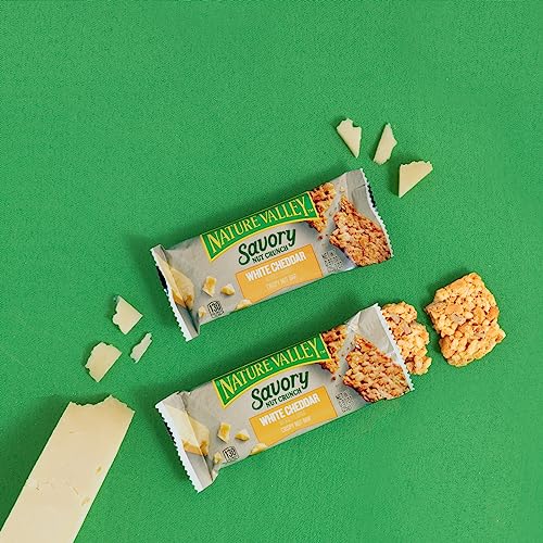 Nature Valley Savory Nut Crunch Bars, White Cheddar, 0.89 oz, 5 ...
