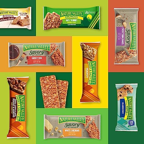Nature Valley Savory Nut Crunch Bars, White Cheddar, 0.89 oz, 5 ...