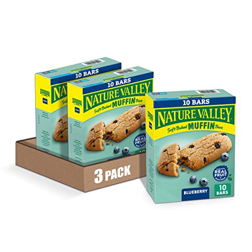 Nature Valley Soft-Baked Muffin Bars Blueberry, 12.4 oz, 10 ct ...